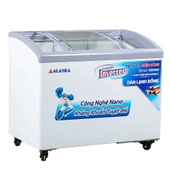 Tủ Đông Kính Cong Alaska inverter KC-210CI