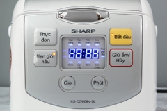 Nồi cơm điện tử Sharp KS-COM08V-SL 0.72 lít