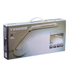 Đèn bàn học Tiross TS1806G trắng vàng 8w