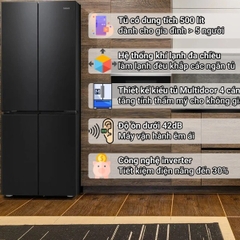Tủ Lạnh Galanz Inverter 500 Lít BCD-500WTEP màu đen