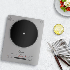 Bếp Từ Midea MIC221T0AGS (Bếp Từ Đơn, Công Suất 2200W, Có Chế Độ Sôi Liu Riu)