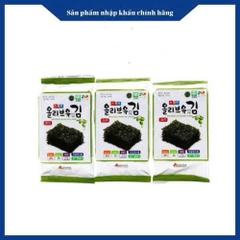 Rong Biển Ăn Liền Dầu Oliu Garimi Hàn Quốc (Set 3 gói) 올리브유김