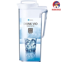 Bình Nước Cao Cấp Nắp Xoay, Có Tay Cầm Drink Vio 2.1L Nhật Bản (Nắp Xanh)