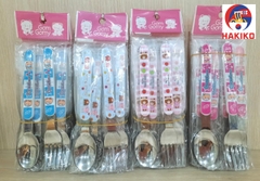 Bộ Thìa Dĩa Cho Bé Gommy Hàn Quốc Set 2 Cái 스픈포크세트