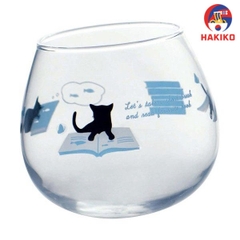 Cốc Thủy Tinh Cỡ Đại Hình Mèo 495Ml Nhật Bản