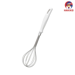 Dụng Cụ Đánh Trứng Inox Kai Nhật Bản (Cán Trắng)