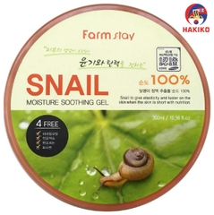 Gel Dưỡng Ẩm Toàn Thân Ốc Sên Farmstay Hàn Quốc 300Ml 수딩젤