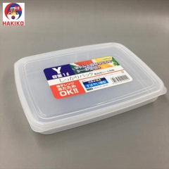 Hộp Nhựa Đựng Thực Phẩm Nắp Dẻo, Dáng Dẹt 1L Nakaya Nhật Bản