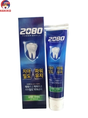 Kem Đánh Răng Aekyung 2080 Power Kẻ Xanh Hàn Quốc 140G  그린페퍼민트 치약