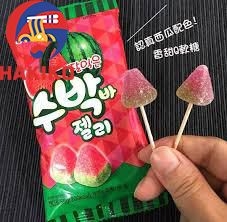 Kẹo Dẻo Vị Dưa Hấu Lotte Hàn Quốc 56G  수박바 젤리