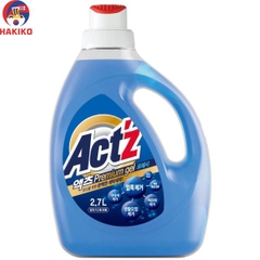 Nước giặt trắng ACTZ can 2.7L Hàn Quốc 액츠 프리미엄 젤 프레시