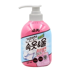 Nước giặt đồ lót và len lụa chai 500ml Mukunghwa Hàn Quốc 속옷&울중성 세제