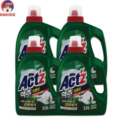 Nước giặt quần áo Actz 3L+200ml diệt khuẩn  안티박 액체세제