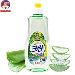 Nước rửa bát tinh chất lô hội chai 500ml Sandokkaebi Hàn quốc 알로에크린