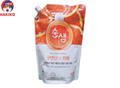 Nước rửa chén bát hương cam  túi 1.2 kg Aekyung Hàn quốc 순샘 구연산 자몽