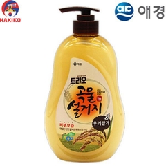 Nước rửa chén bát lúa mạch Aekyung Hàn Quốc chai 750ml  트리오곡물 설거지
