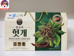 Nước Hồng Sâm Mát Gan Nonghyup Hàn Quốc 50Mlx30 Gói 홍삼과 헛개