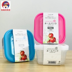 Set 2 Hộp Nhựa Đựng Thực Phẩm 750Ml Nhật Bản