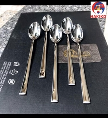 Set 5 Thìa Ăn Bánh, Sữa Chua Inox Cao Cấp 14Cm Solex Nhật Bản