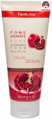 Sữa Rửa Mặt Farmstay Lựu Hàn Quốc 180Ml 석류 클렌징 폼