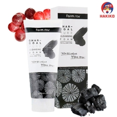 Sữa Rửa Mặt Farmstay Than Củi Hàn Quốc 180Ml 참숯 클렌징 폼