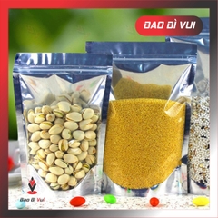 TÚI ZIPPER 1 MẶT BẠC