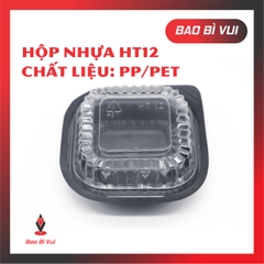 HỘP ĐẾ ĐEN VUÔNG HT12 - LỐC 50