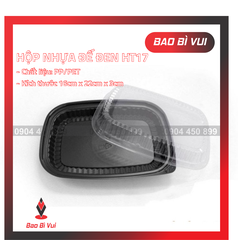 HỘP NHỰA ĐẾ ĐEN HT17