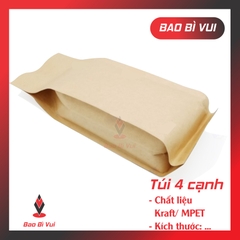 TÚI CÀ PHÊ 4 CẠNH GIẤY KRAFT