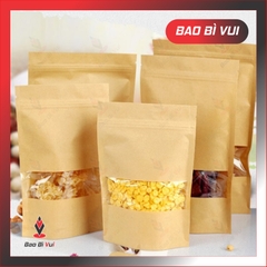 TÚI ZIPPER CỬA SỔ TRÀN KRAFT