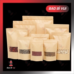 TÚI ZIPPER CỬA SỔ TRÀN KRAFT