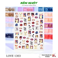 Sticker Dán Móng LOVE 1303