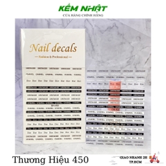 Sticker Dán Móng Thương Hiệu DH-450
