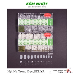 Móng Úp JIELIYA Tem Xanh Tròn Ngắn Hạt Na