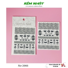 Sticker Nơ Đen 2066