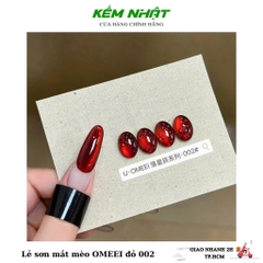 Lẻ sơn mắt mèo OME đỏ đậm 02