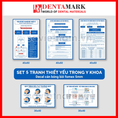 Set Tranh Nha Khoa Thẩm Định Phòng Khám, Cơ Sở Y Tế ( Sơ Đồ Chẩn Đoán Phản Vệ, Phác Đồ Điều Trị Ngộ Độc Tê...)