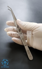 SA0151-Kẹp mô có lỗ khâu (Kẹp phẫu tích có lỗ xỏ kim) - Kẹp lỗ mở SA Medical