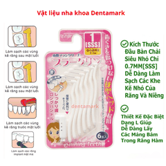 Bàn Chải Kẽ Răng Dr.Polir Vỉ 6 Cây Nhật Bản Chuyên Dùng Cho Người Chỉnh Nha Niềng Răng