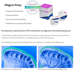 Cao su lấy dấu đặc -Silicon đặc Silagum Putty DMG