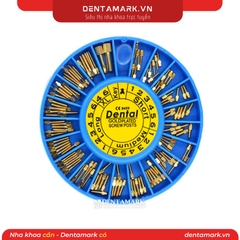 Chốt kim loại vàng Dental - Hộp 120 cái