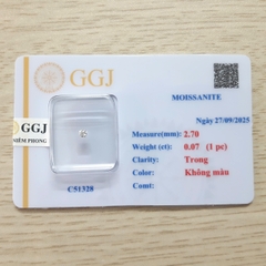 Đá gắn Răng - Kim Cương Nhân Tạo Mỹ (Vỉ 1 viên) - Đế nhọn