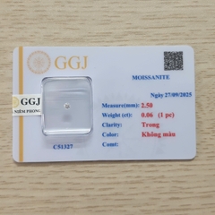 Đá gắn Răng - Kim Cương Nhân Tạo Mỹ (Vỉ 1 viên) - Đế nhọn