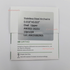 Dây cung SS vuông 3B Ortho - Gói 10 sợi (MUA 3 TẶNG 1)