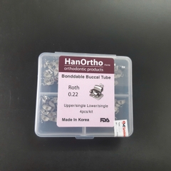 Mắc cài răng 6 - 2 ống - Loại hộp - Roth 022 - SET 20