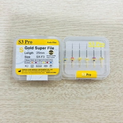 File máy nội nha - File máy dẻo kháng gãy S3 Gold (MUA 10 TẶNG 1)