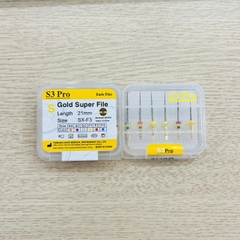 File máy nội nha - File máy dẻo kháng gãy S3 Gold (MUA 10 TẶNG 1)