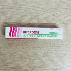 Giấy cắn Interdent (Articulating Paper) - インターデント