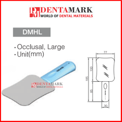 Gương chụp trong miệng 2 mặt bằng kim loại có cán silicon Osung (Handle Photo Mirror )