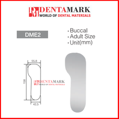 Gương chụp chỉnh nha bằng kim loại không cán - Photo Mirror - Osung (Cái)